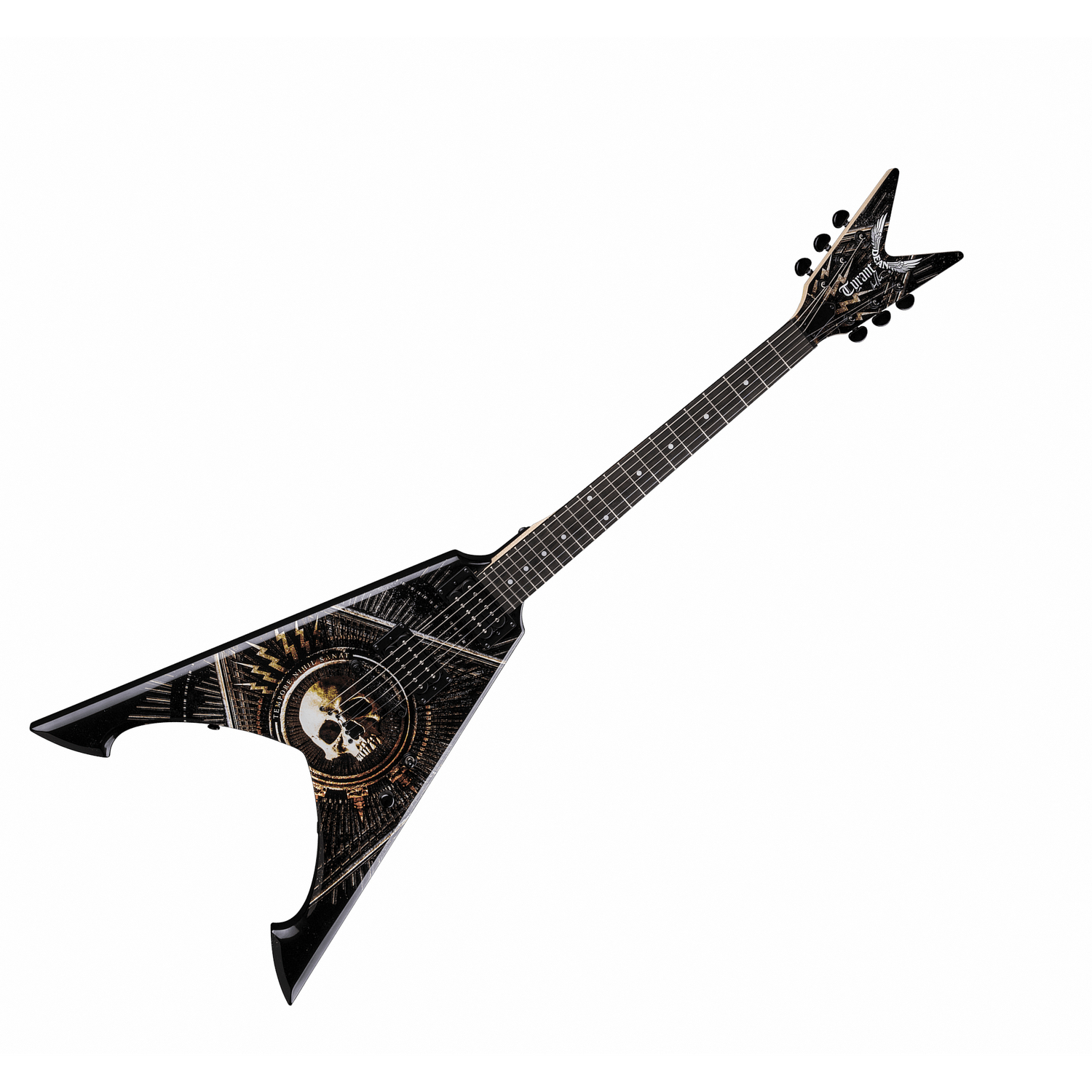 Dean MAS TYRANTX WAR - электрогитара, форма «стрела»,22 лада,24 3/4,HH,1V+1T,цвет черный