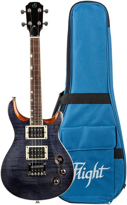 FLIGHT Vanguard Tenor TBK - электроукулеле, PRS, тенор, чехол