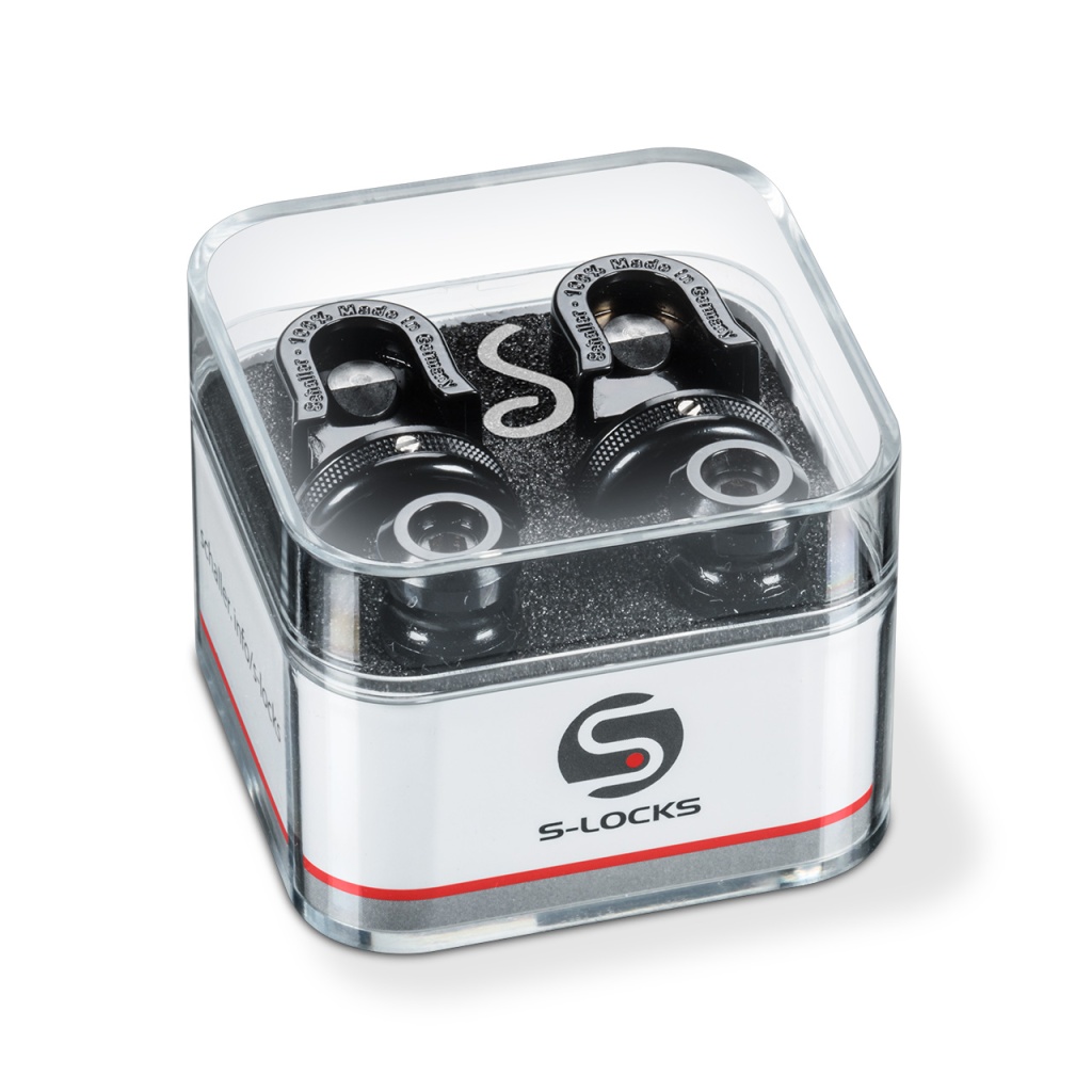 SCHALLER 14010401 (1446) Security Lock крепление для ремня с блокировкой для гитары (пара),  покрыти
