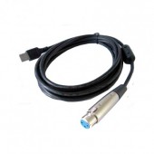 Invotone UC104 - A/D аудио конвертер с кабелем и разъёмами XLR 3pin (мама)<->USB, длина 4 метра.