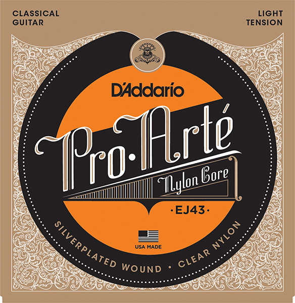 D'ADDARIO EJ43 PRO ARTE Струны для классической гитары нейлоновые Light