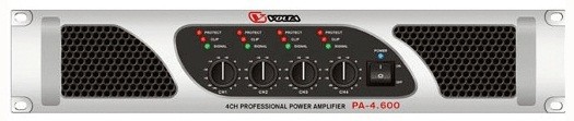VOLTA PA-4.600 Усилитель мощности четырёхканальный. Мощность (8/4/2 Ом)  - 4х400 Вт/ 4х600 Вт/ 4х780 Вт. 2U-19", 23кг