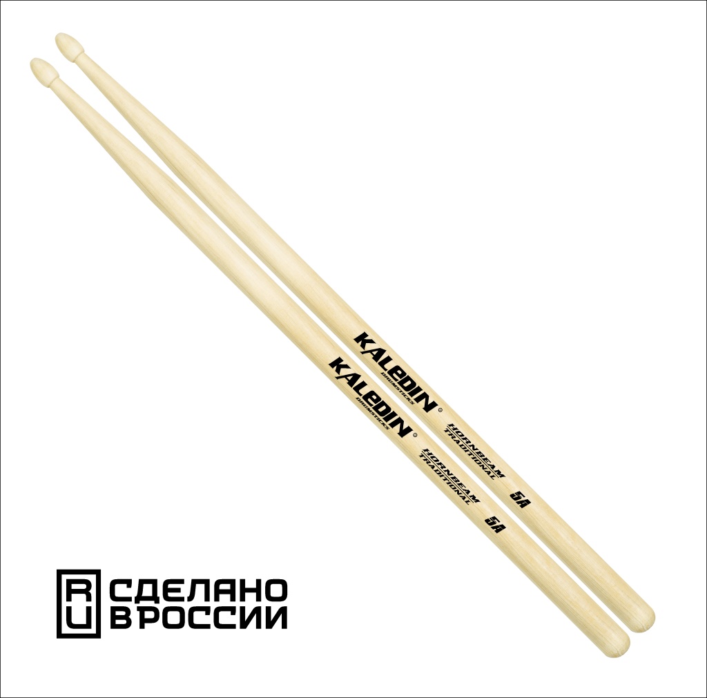 Kaledin Drumsticks 7KLHB5A 5A Барабанные палочки, граб, деревянный наконечник