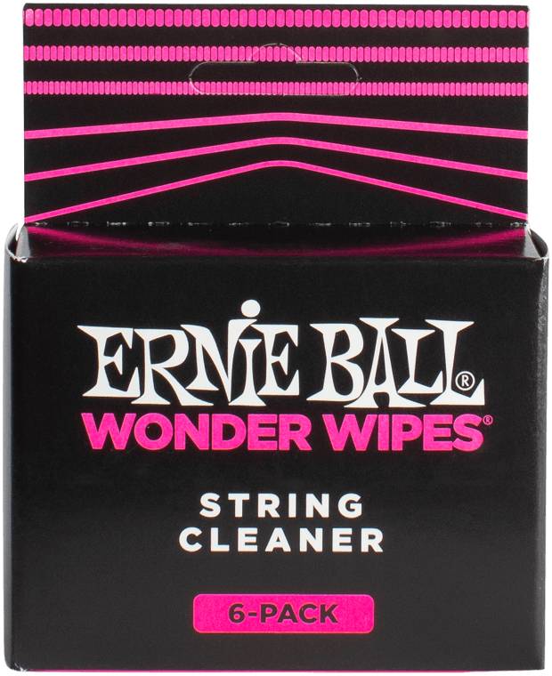 ERNIE BALL 4277 - средство для чистки струн (салфетки), упаковка 6шт.