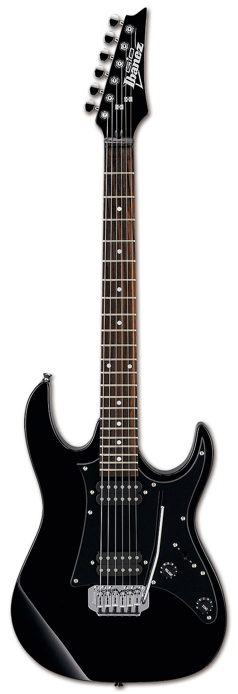 IBANEZ GRX20-BKN BLACK электрогитара, модель серии GIO в корпусе черного цвета