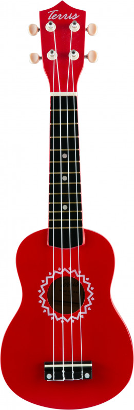 TERRIS JUS-10 RD - укулеле сопрано, красный