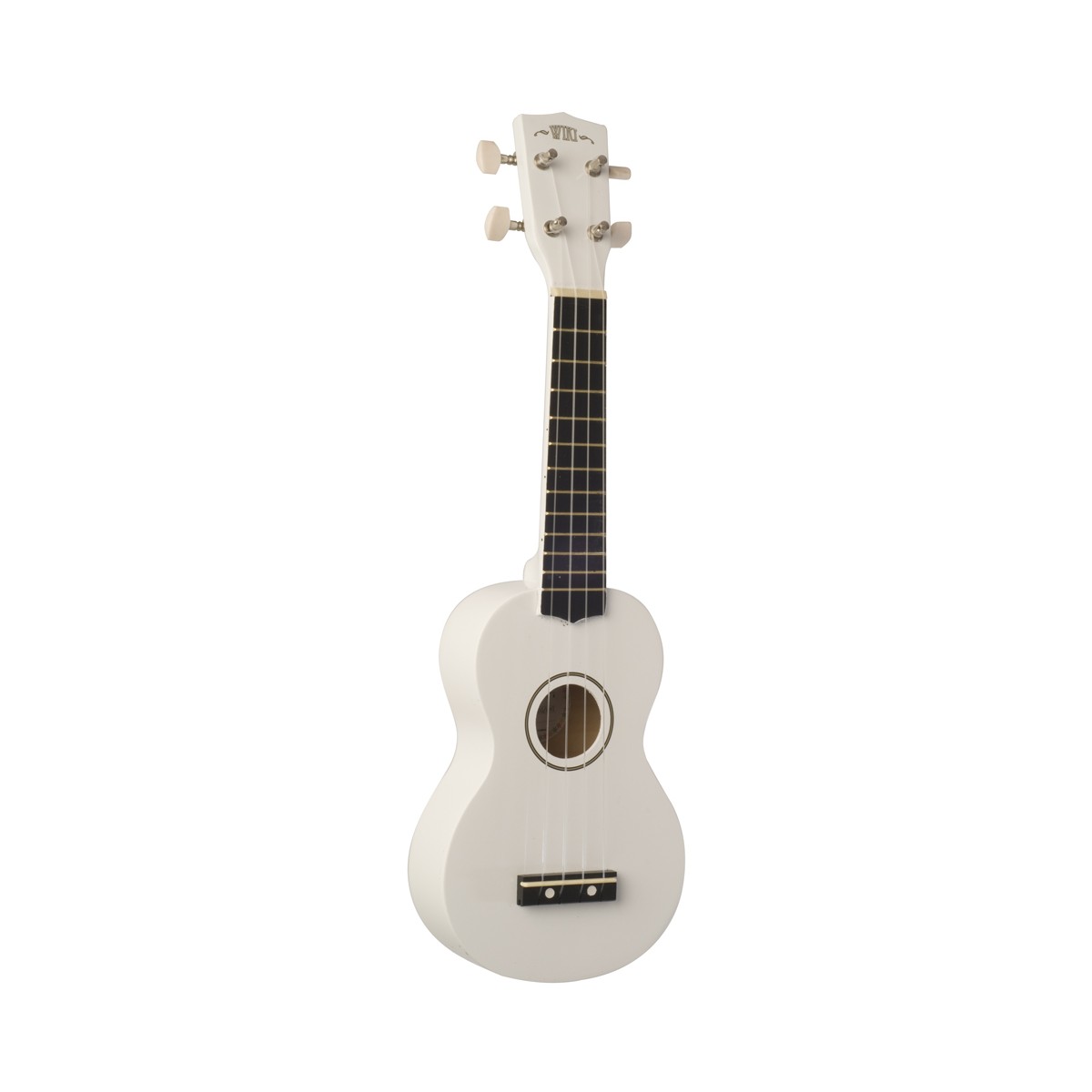 WIKI UK10G WHT -  гитара укулеле сопрано, клен, цвет белый глянец, чехол в комплекте