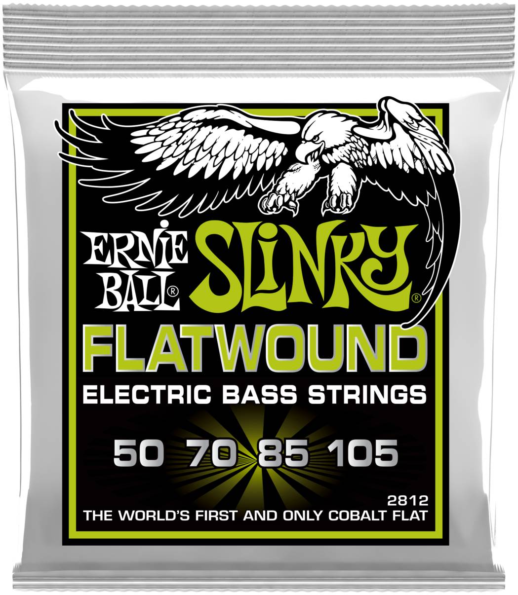 ERNIE BALL 2812 - струны для бас-гитары Regular Slinky Flatwound Bass (50-105)