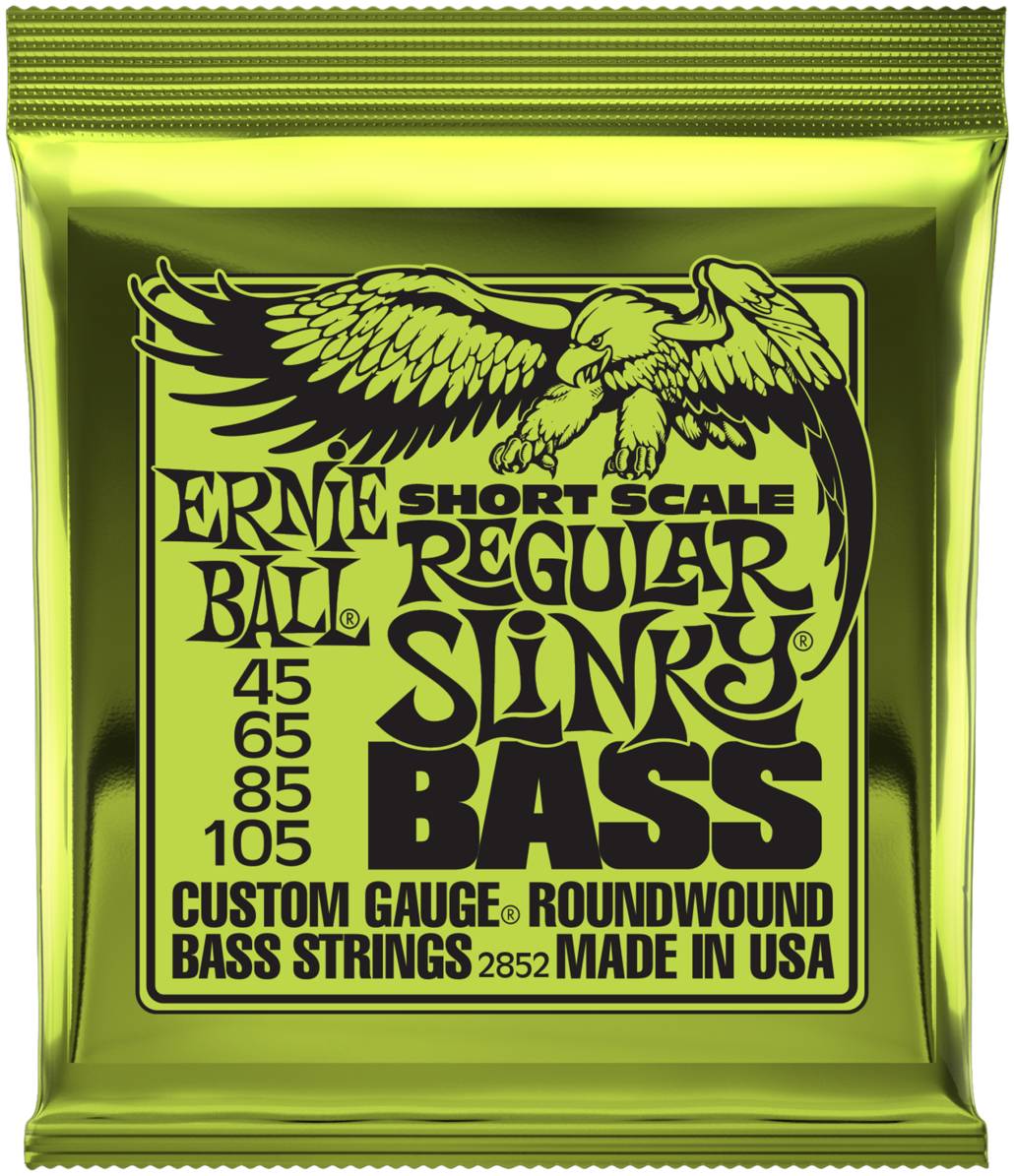 ERNIE BALL 2852 - струны для бас-гитары Nickel Bass Regular Slinky Short Scale (50-105)