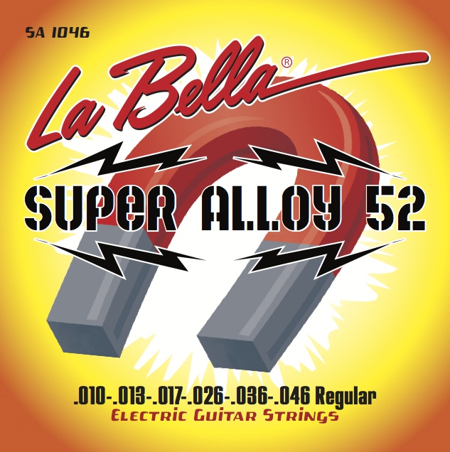 LA BELLA SA1046 Super Alloy 52 Комплект струн для электрогитары 010-046