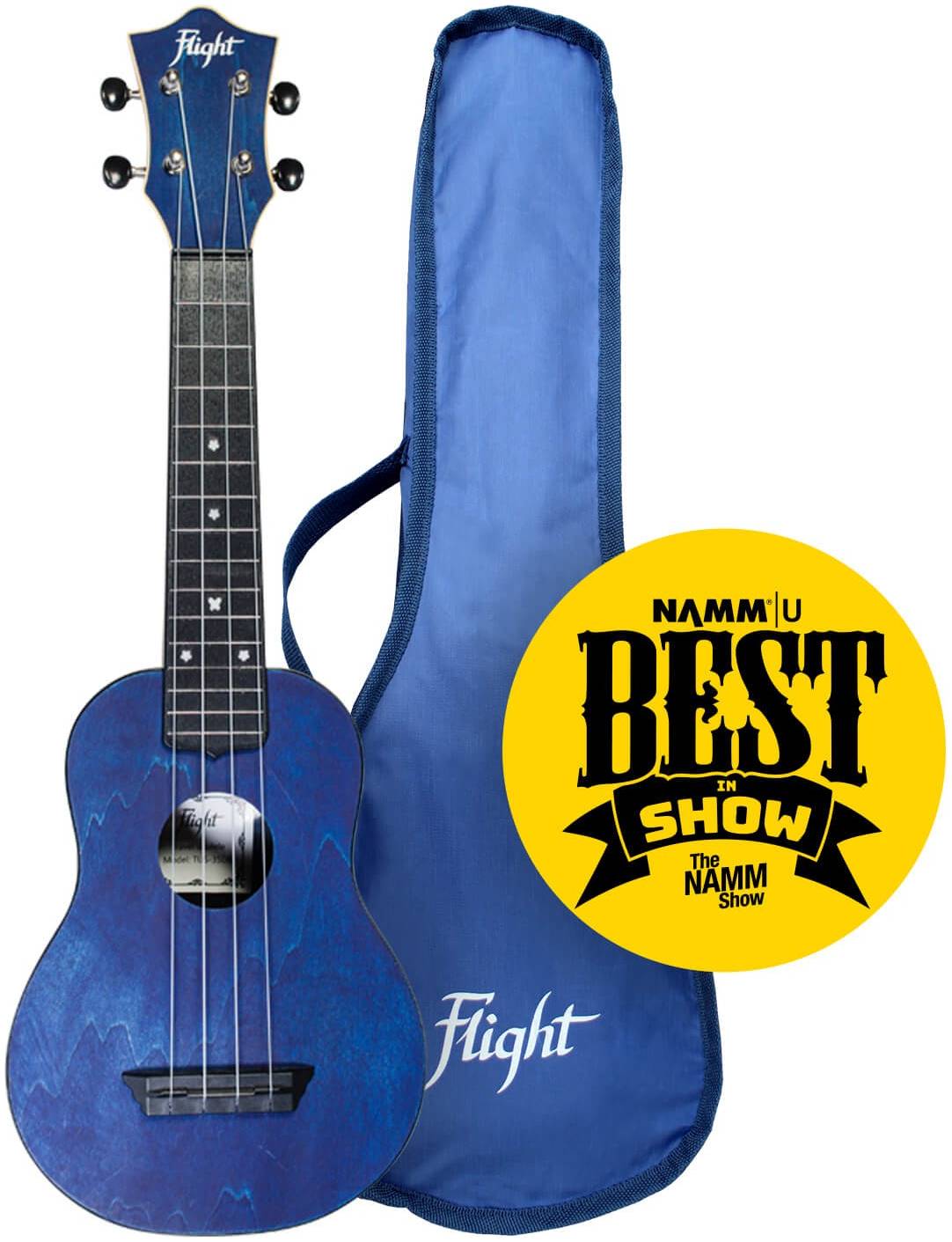 FLIGHT TUS 35 DB - укулеле Travel, сопрано, синяя, пластик