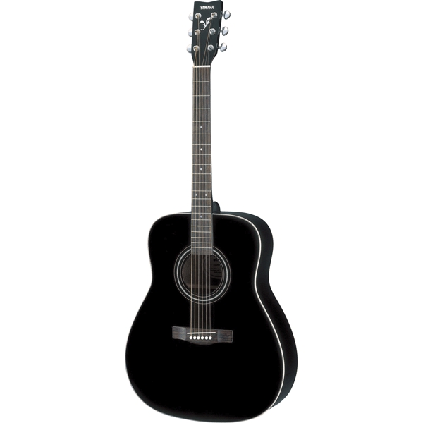 Yamaha F370 BLACK - акустическая гитара формы дредноут, дека ель,  гриф - нато