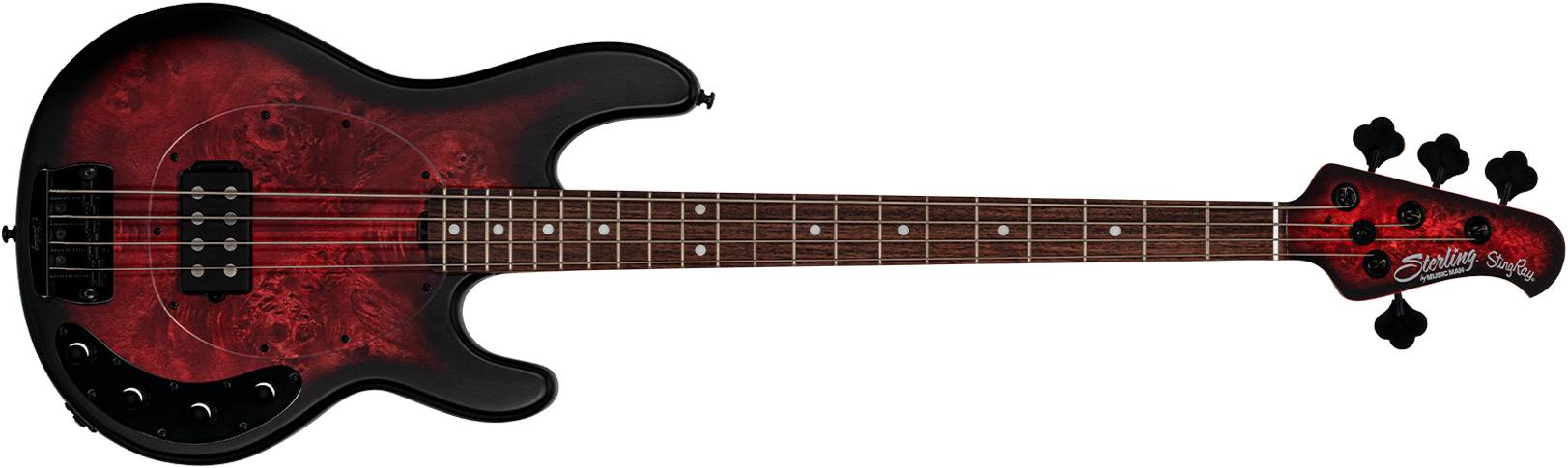 STERLING StingRay HH Dark Scarlet Burst - Бас-гитара 4 струны