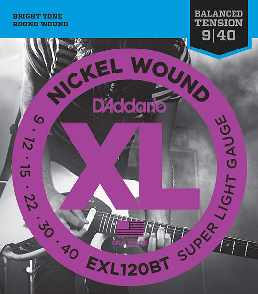 D'ADDARIO EXL120BT Nickel Wound Комплект струн для электрогитары, Super Light, 09-40