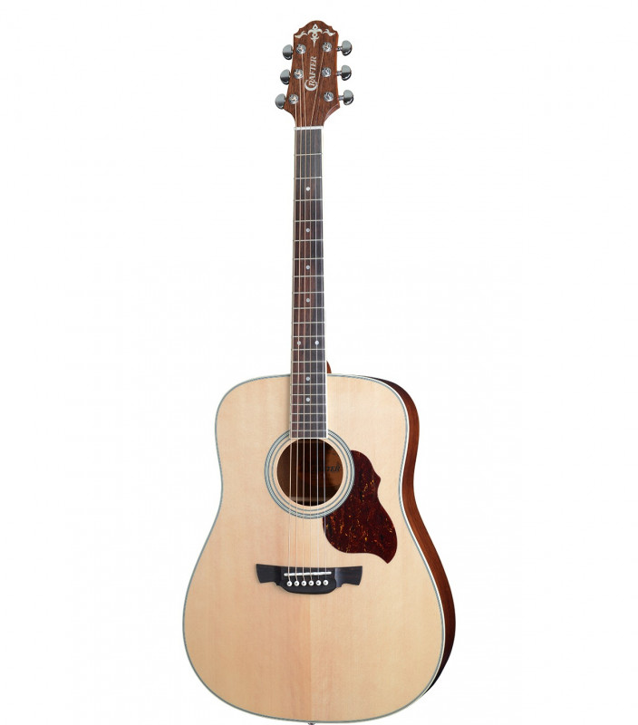 CRAFTER D-6/NС + Чехол - акустическая гитара Дредноут, верхняя дека - массив ели, корпус - красное д