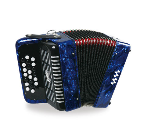 GH5008-BLUE Кнопочный аккордеон 22/8, синий, Gelander