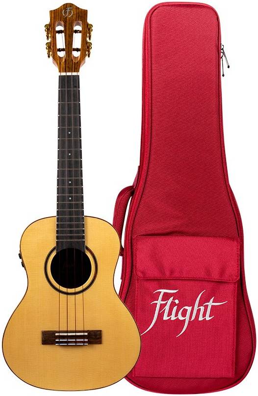 FLIGHT SOPHIA TE SOUNDWAVE - укулеле трансакустика, тенор, массив ели/орех, чехол