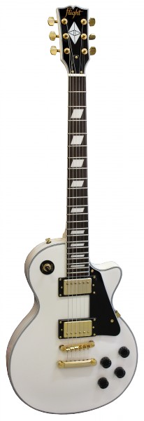 FLIGHT ELP30 WH - электрогитара, Les Paul Custom, 22 лада, цвет белый