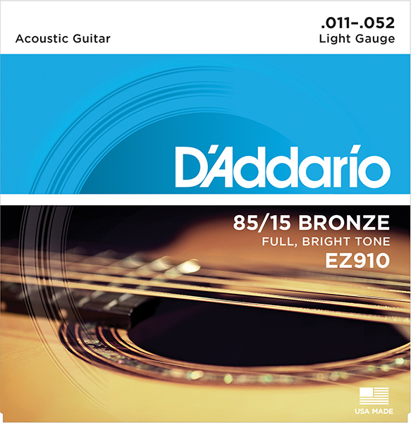 D'ADDARIO EZ910 Струны для акустической гитары Light 11-52