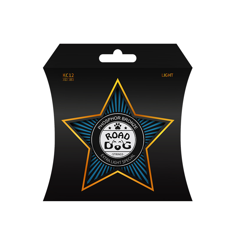 Road Dog KC12 Комплект струн для акустической гитары, фосфорная бронза, 12-53