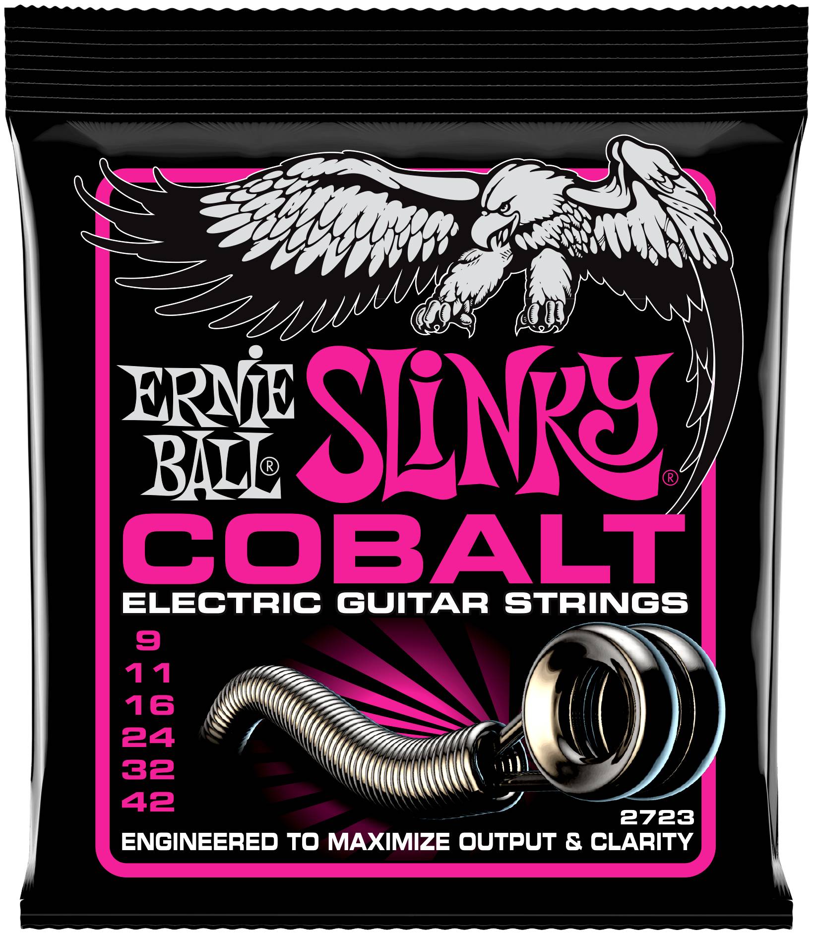 ERNIE BALL 2723 - струны для эл.гитары Cobalt Super Slinky (9-11-16-24-32-42)