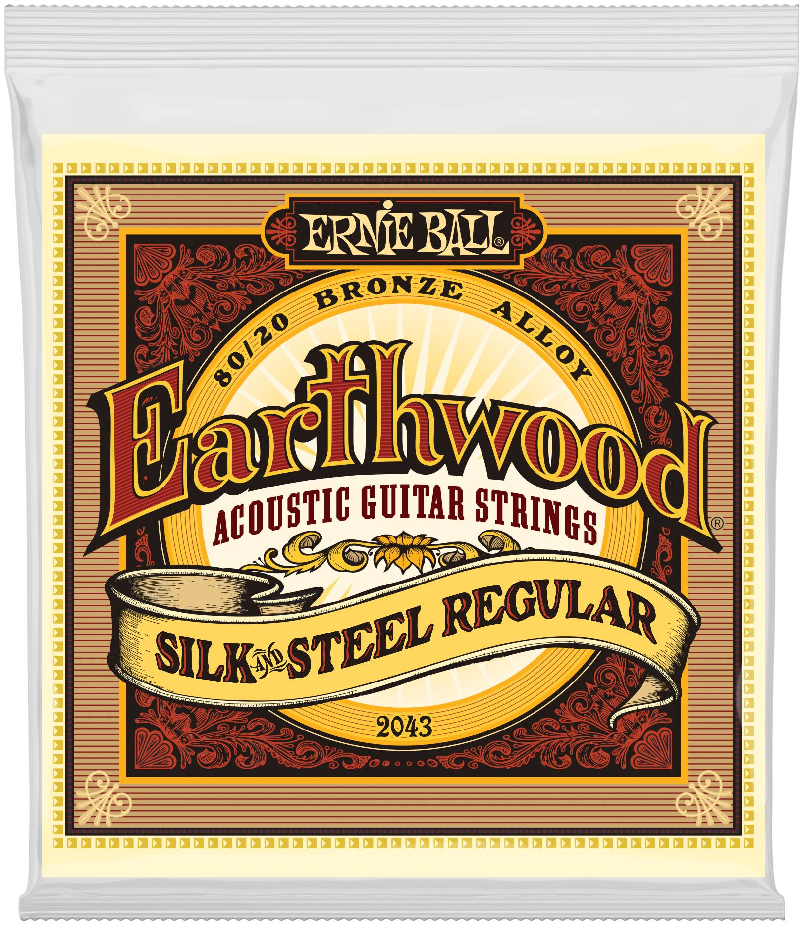 ERNIE BALL 2043 - струны для акуст.гитары Silk & Steel Regular (13-17-26-34-46-56)