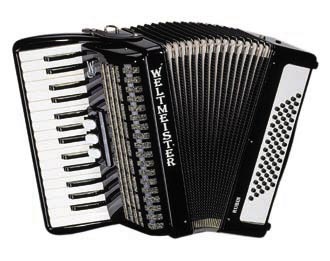 Rubin-II-60/30-BK Rubin Аккордеон 30/60/II/3, черный, с ремнями и чехлом, Weltmeister