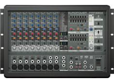 Behringer PMP1680S - микшер со встроен усилит,рэковый,2х800 Вт,6 моно,2 стерео, эквалайзер, эффекты