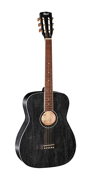 Cort AF590MF-BOP Standard Series Электро-акустическая гитара, черная, Cort