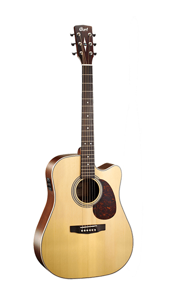 Cort MR600F-NAT MR Series Электро-акустическая гитара, с вырезом, цвет натуральный глянцевый, Cort