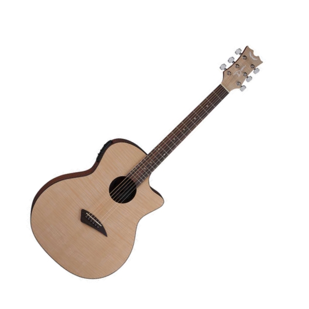 Dean AX FLAME - электроакустическая гитара,cutaway, ель, 4х полосный EQ, тюнер