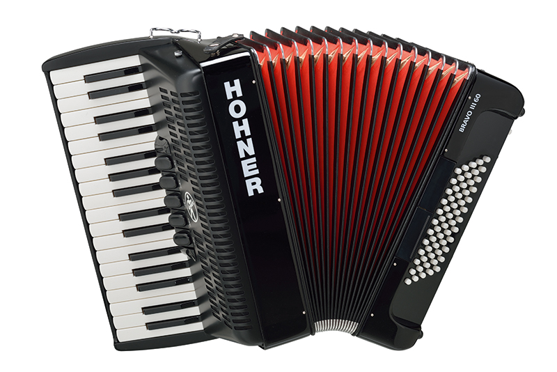 A1692 BRAVO III 60 Black Аккордеон, черный, Hohner