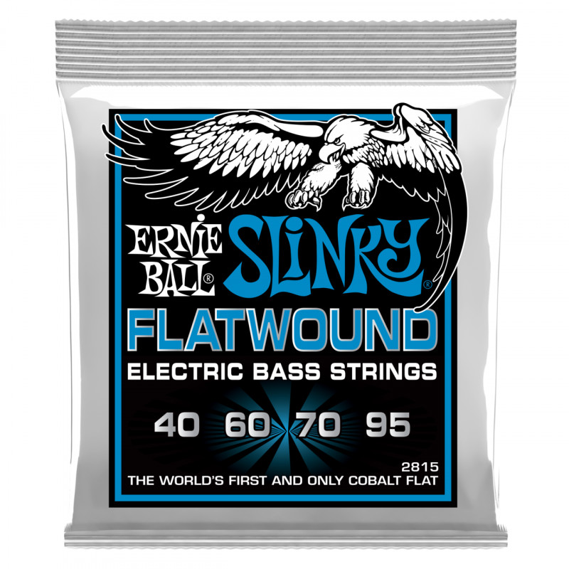ERNIE BALL 2815 - струны для бас-гитары Extra Slinky Flatwound Bass (40-60-70-95)