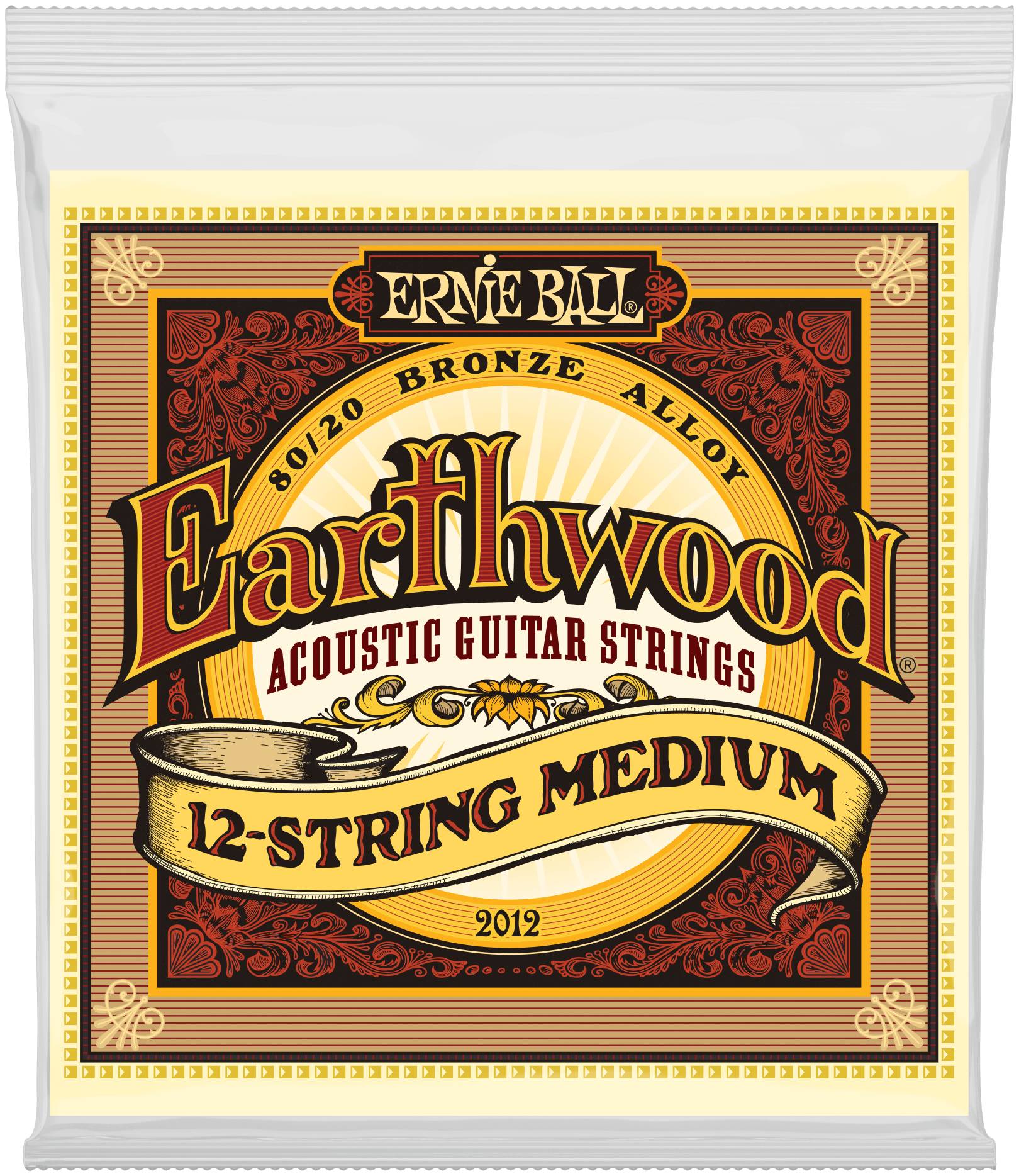 ERNIE BALL 2012 - струны для 12стр. акуст.гитары 80/20 Medium (11-11.15-15.24w-10.30-14.42-22w.