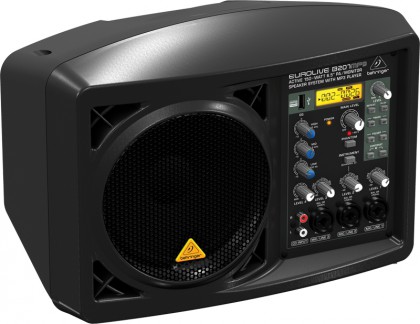 Behringer B207MP3 - активная акуст.система с MP3/монитор , 6,5", 150Вт, класс D,микшер 4 канала