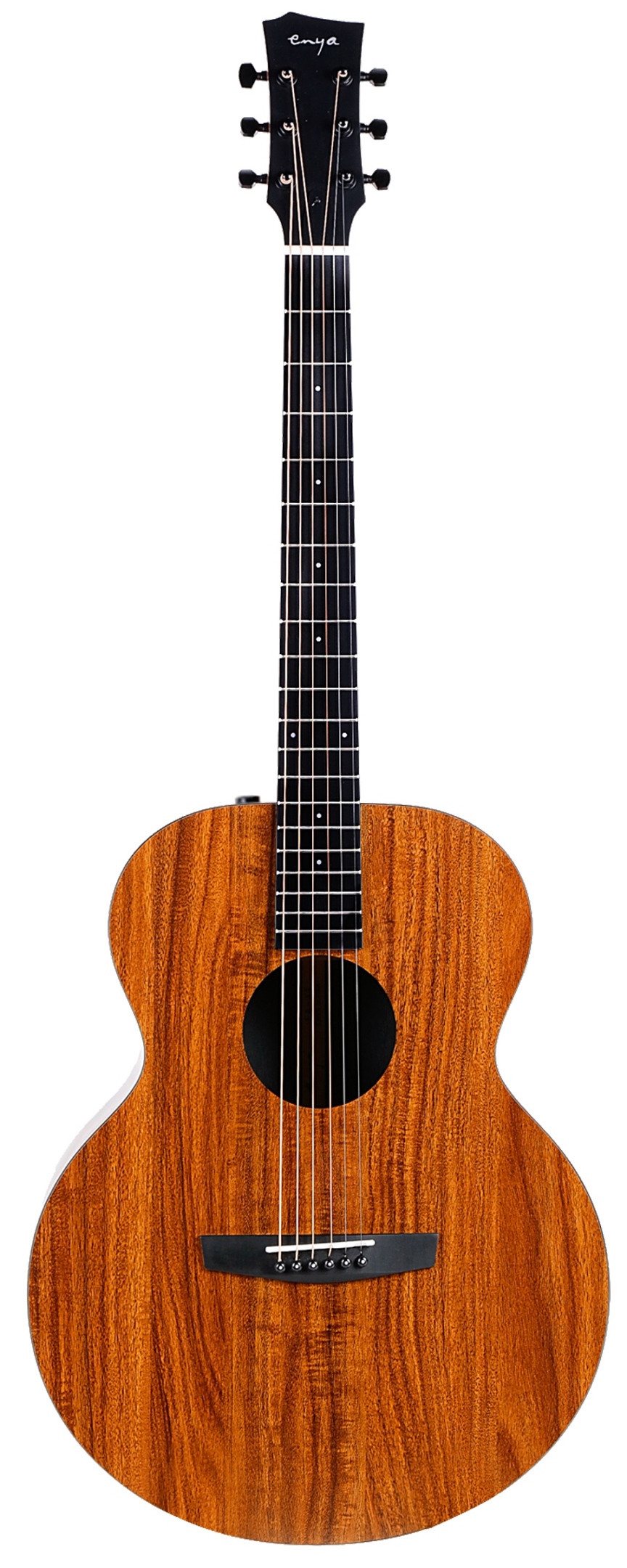 Enya EM-X1EQ+ электроакустическая тревел-гитара) (Чехол в комплекте) +Запасной комплект струн, капод