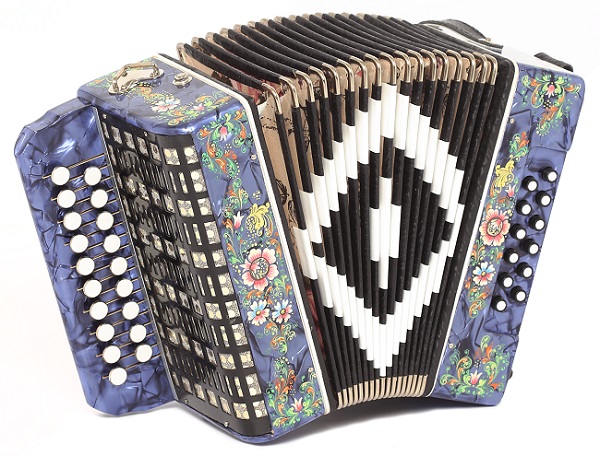 SZ48XL-G-BL Гармонь «Чайка» 19х12-II, синяя, Шуйская гармонь SZ48XL-G-BL Гармонь «Чайка» 19х12-II, синяя, Шуйская гармонь