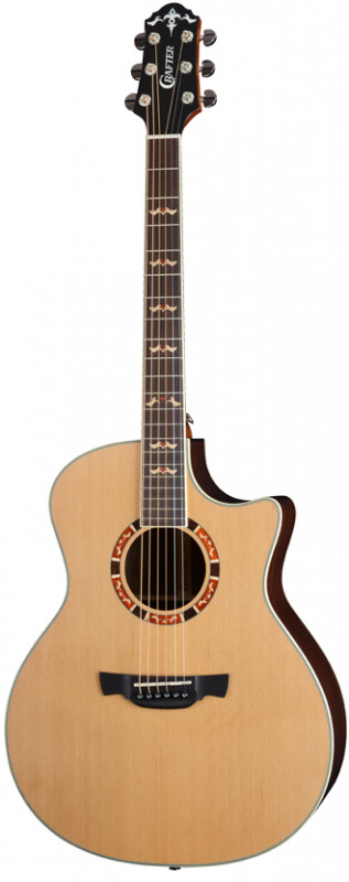CRAFTER STG G-18ce - электроакустическая гитара, верхняя дека Solid кедр, корпус палисандр