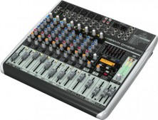 Behringer QX1222USB - микшер, 16 каналов, USB/аудио интерфейс, мик предусил и компр, 7 EQ, Multi FX