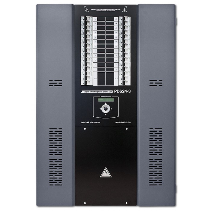 IMLIGHT PDS 6-2 (V) Шкаф управления нерегулируемыми цепями, 6 каналов по 10А, вводной автомат, реле 25А, автоматы SCHRACK, DMX-512, монтаж на стену