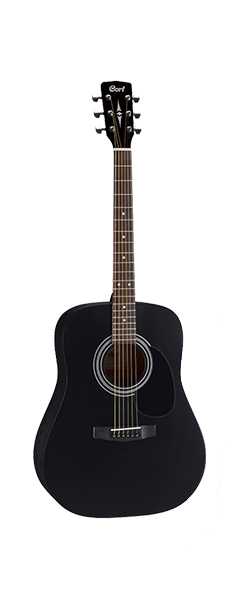 Cort AD810-BKS-BAG Standard Series Акустическая гитара, черная, с чехлом
