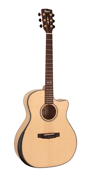 Cort GA-MY-Bevel-NAT Grand Regal Series Электро-акустическая гитара с вырезом, Cort