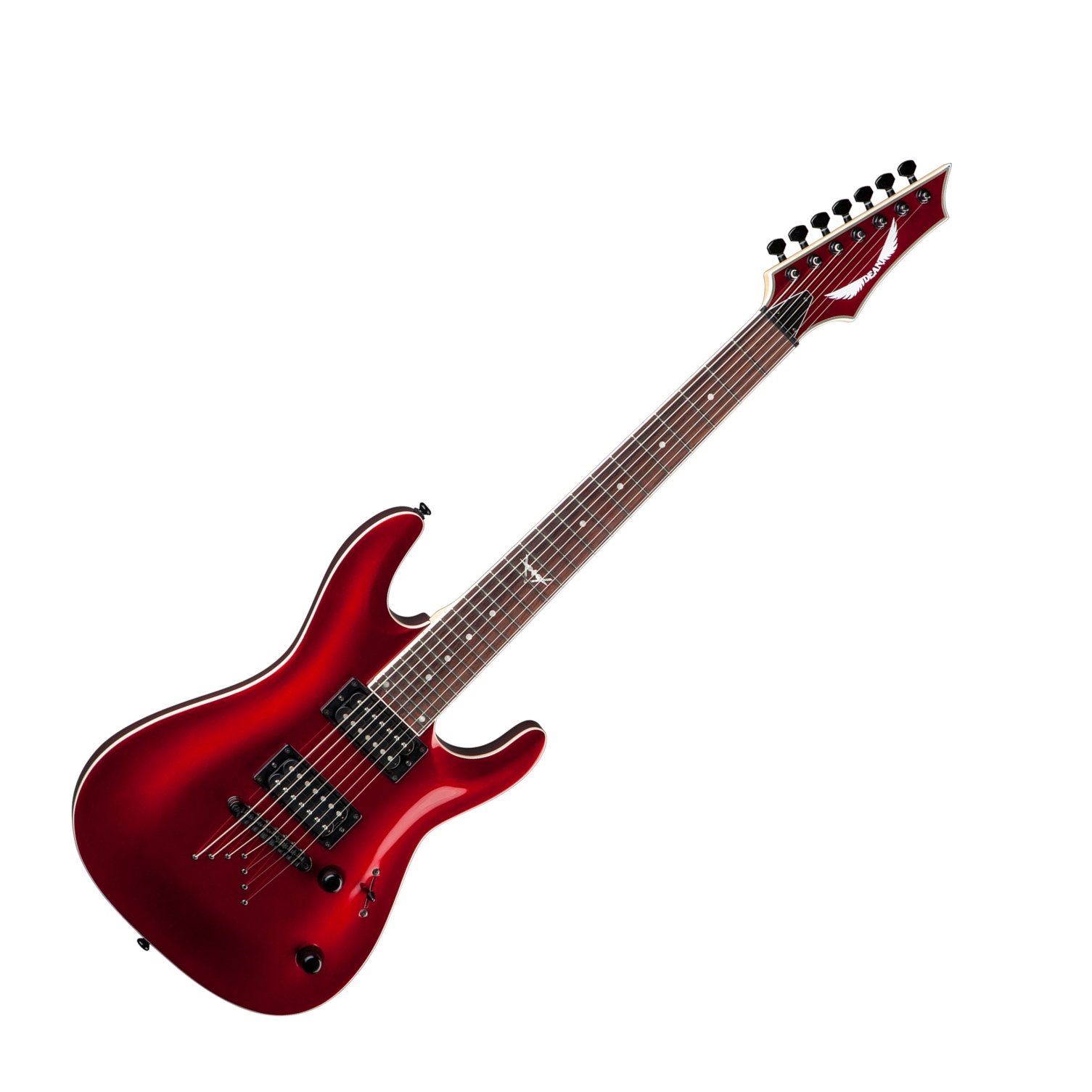 Dean C750X MRD - 7-стр электрогитара, тип «Ibanez»,24 лада 25 1/2, HH,1V+1T, Tune-O-Matic,цв. красны