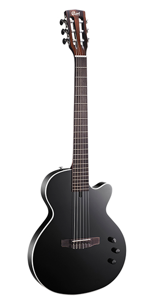 Cort Sunset-Nylectric-BK Sunset Series Электрогитара, нейлоновые струны, черная.