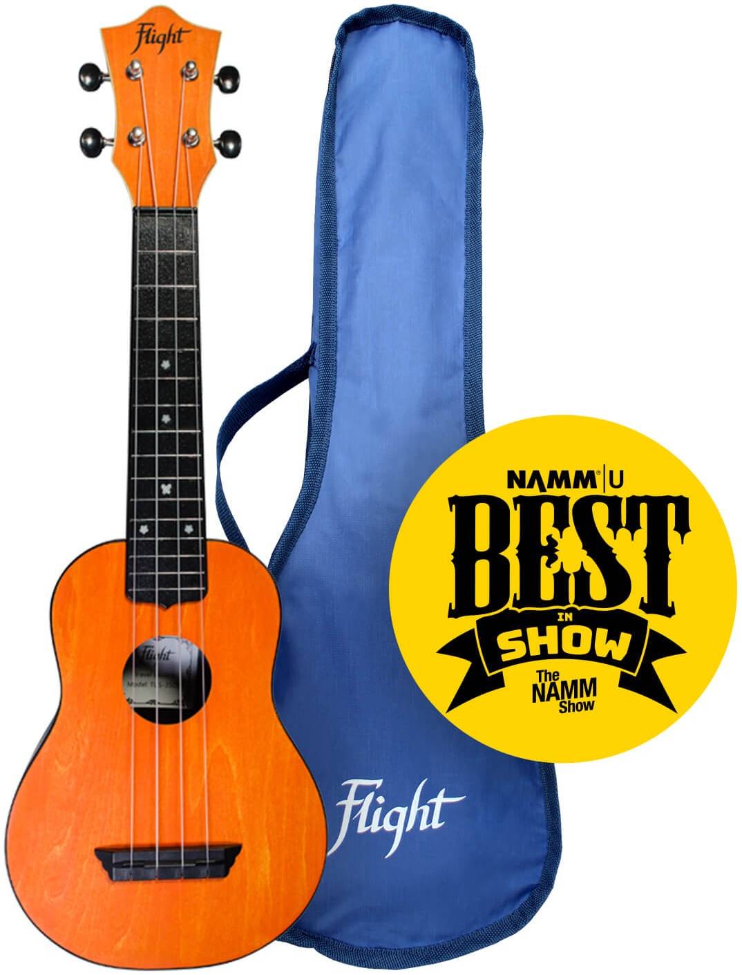 FLIGHT TUS 35 OR - укулеле Travel, сопрано, оранжевая, пластик