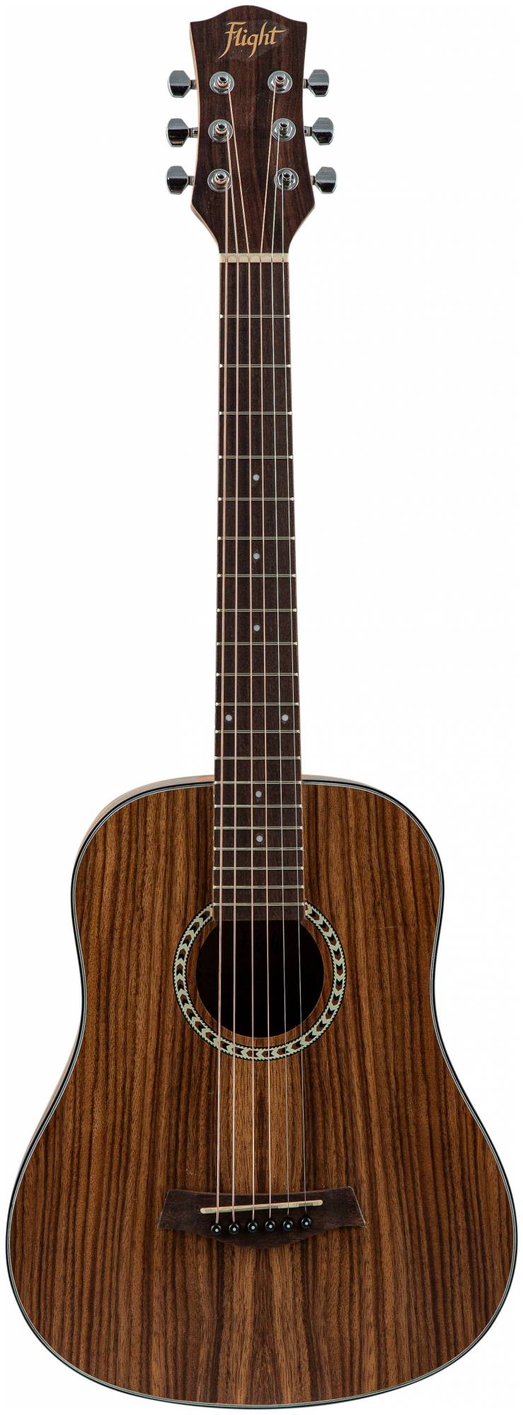FLIGHT TR-1000 TEAK - тревел гитара, в.дека-тик, корпус-тик, цвет натур