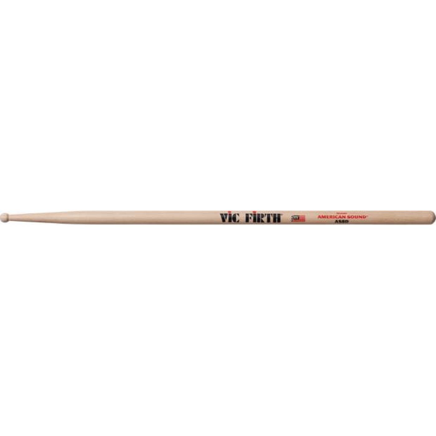 VIC FIRTH AS8D - барабанные палочки, с круглым деревянным наконечником и более длинной ручкой, матер