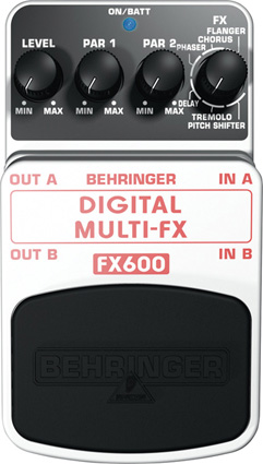 Behringer FX600 - Педаль цифровых стерео мультиэффектов ( фленджер, хорус, фейзер и т.п.)