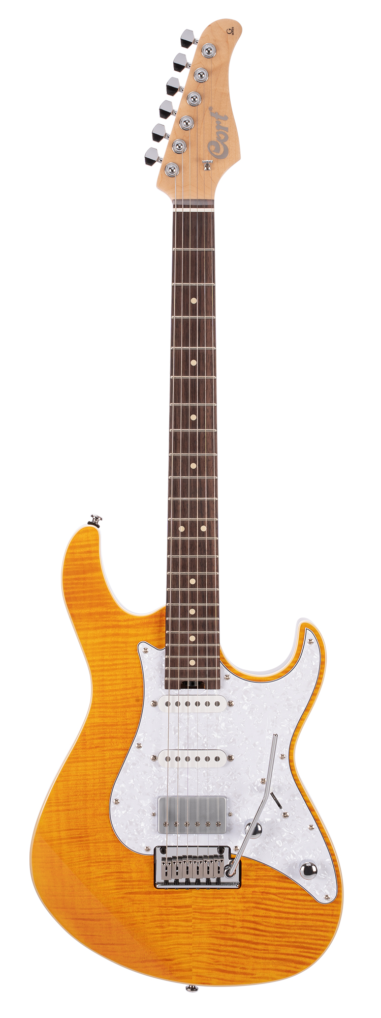 Cort G280-Select-AM G Series Электрогитара, желтая.