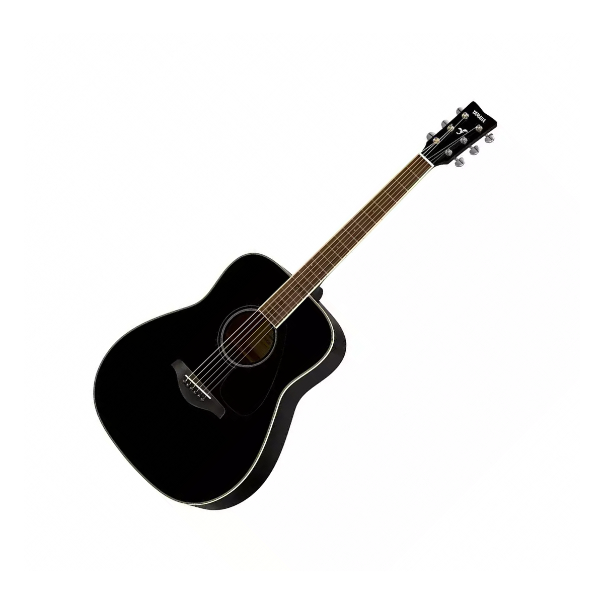 Yamaha FG-820 BL - акустическая гитара, дредноут, верхняя дека массив ели, цвет  чёрный